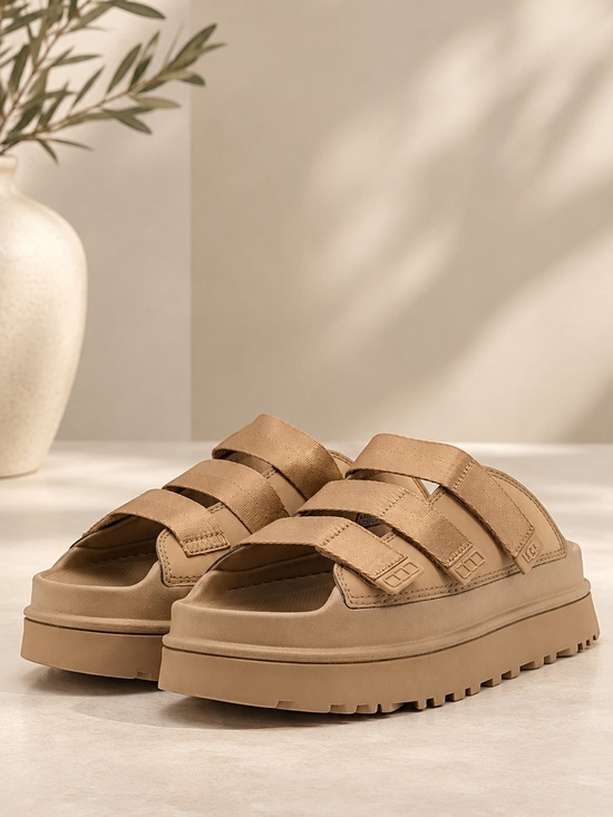 UGG Shoes - UGG GoldenGlow Slides in Chestnut